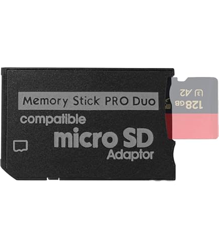 PSP メモリーカード付き RGEEK Memory Stick Adapter For PSP Memory Card, Micro SD to Memory